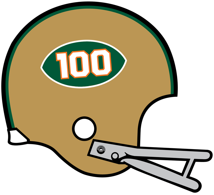 Miami Hurricanes 1969 Helmet Logo diy DTF decal sticker